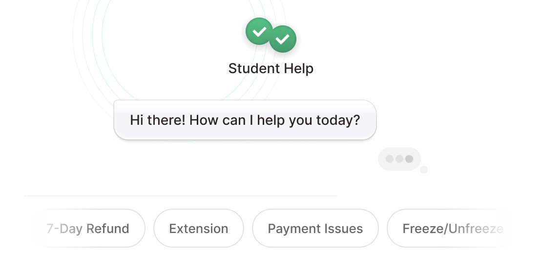 Quick AI help, and help from a real human when you really need it